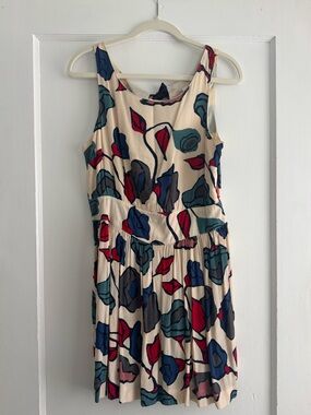 Vintage Urban Outfitters Floral Bow Tie Mini Dress